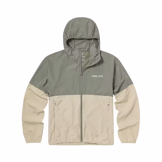 Outside Sports Windbreaker Men′s 2022 New Patchwork Color Hooded Windproof Skin Clothing Thin Style Windbreaker